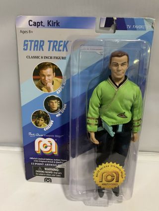 Captain Kirk - 8 " Mego Limited Edition Action Figure Classic Star Trek Tv Series
