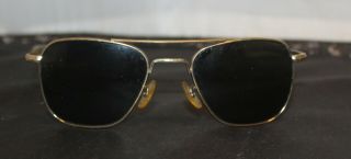 Vintage 5 1/2 Ao American Optical Sunglasses Rare Pilot