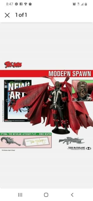 Mcfarlane Spawn Kickstarter Pre - Order Modern Spawn Nov.  2020