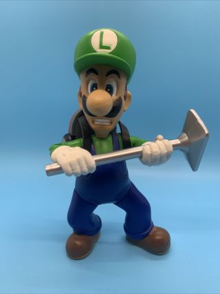 Luigi’s Mansion Nintendo Power Joyride Studios Gamecube Luigi Figure Vintage