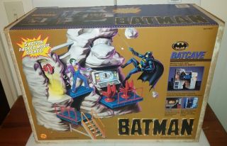 Vintage Toy Biz 1989 Batman Batcave Master Playset Factory