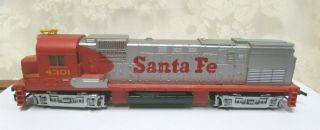 Mantua/tyco Ho Scale Santa Fe 4301 Diesel Train Engine - Model Train