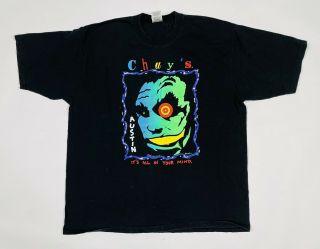 Vintage 1994 Chuy’s “it’s All In Your Mind” Ftl T - Shirt Sz Xl Austin Tx