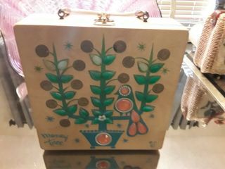 True Vintage,  Enid Collins Wood Box Purse,  Money Tree,  Mid Century,