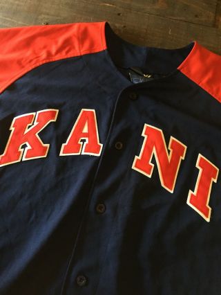 Vtg Karl Kani Endurance Baseball Jersey XL 90’s 00s Hip Hop Rap 2pac 2