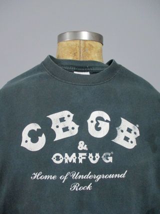 Vtg 90s Cbgb & Omfug T - Shirt Punk