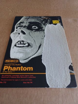Vintage Phantom Of The Opera Universal City Studios 1980 Remco Card Back Only