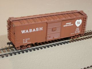 Atlas O 2 - Rail Box Car,  Wabash 6180,  Kadee Couplers,  No Box