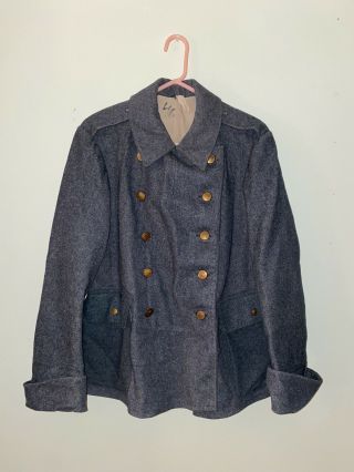 Vintage 1940s Ww2 Wwii Swiss Switzerland Army Tunic Jacket Coat Sz 44