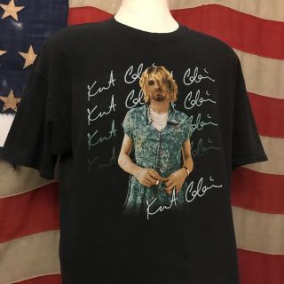 Vintage 90’s Y2k Kurt Cobain In Dress Nirvana T Shirt Sz Xl End Of Music