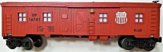 Lionel 6 - 16741 Up Union Pacific Illuminated Lighted Bunk Car / A