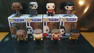 Funko Pop Television Star Trek Tng Picard (complete Set Of 8),  4 Boxes