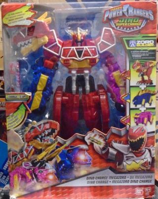 Power Rangers Dino Supercharge Megazord 3 Zords Combine Zord Builder Charge Read