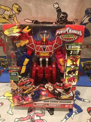 Power Rangers Dino Supercharge Megazord 3 Zords Combine Zord Builder Charge Misb