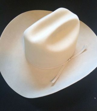Vitg Stetson Cowboy Hat Xxxxx Ranch Tan Size 7 R Oval W Orig.  Box