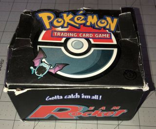 Pokemon Team Rocket 1st Edition Empty Booster Box 1999 For Display