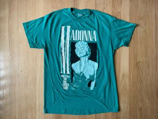 Vintage Madonna Whos That Girl World Tour T Shirt 80s Vtg Made In Usa