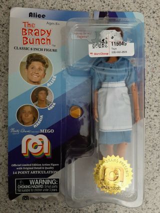 Brady Bunch Alice Action Figure Doll 8 " Box Damage Limited Ed Collectible