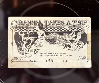 Vintage Granny Takes A Trip Suit Pants Jacket Boots Sales Business Card