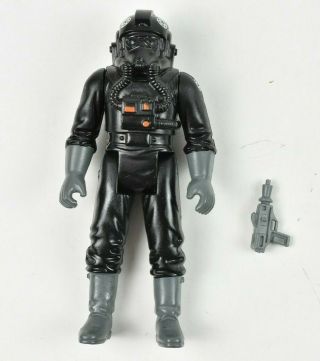 Vintage Star Wars Imperial Tie Fighter Pilot With Gray Blaster Esb Hong Kong