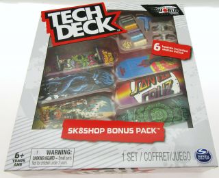Tech Deck Santa Cruz Skateboard / Fingerboard 6 Pack