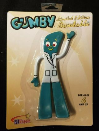 Doctor Gumby 6 " Bendable Posable Classic Tv Series Limited Edition Bendy Figure