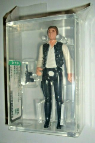 Star Wars Kenner Han Solo Small Head Action Figure Afa 85 1977 Vintage L@@k