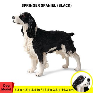 English Spring Spaniel Dog Pet Figure Elegantes Sprin Animal Model Collector Toy