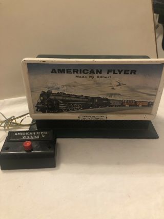 Gilbert American Flyer S Scale 568 Steam Whistling Billboard & Control Button