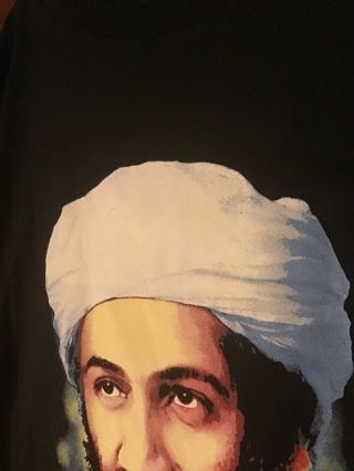 Vintage Osama Bin Laden Americas FBI Most Wanted Tshirt Rare Tee Sz Xl Thunder 3