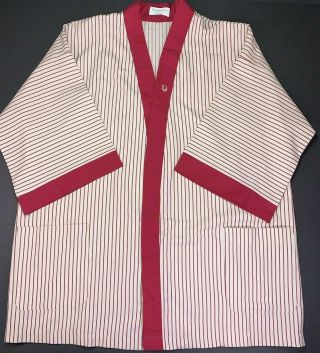 Vintage Christian Dior Robe Cover Up Night Shirt Striped One Size Unisex