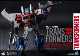Sideshow Hot Toys 30cm Optimus Prime Starscream Version Transformer Figure Tf001