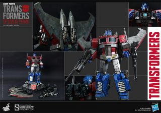 Sideshow Hot Toys 30cm Optimus Prime Starscream Version Transformer Figure TF001 6