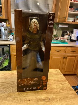Rare Kurt Cobain 18” Inch Action Figure Statue By Neca Nirvana - Nib