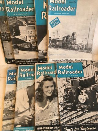 1948 Model Railroader Magazines - All 12 Issues