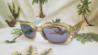 Vintage 2006 Christian Dior Optyl Sunglasses - Gold,  Quilted Design