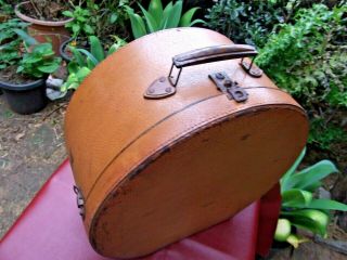 Antique Travellers Globite Hat Box Carry Case Bag Vintage 1920 