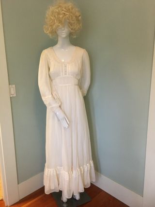 Ivory Gunne Sax Prairie Dress,  Size 11