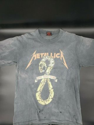 Vintage Metallica Club Don ' t Tread On Me Double Sided Shirt Official (Rare) 2