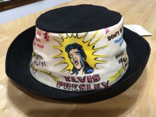 Rare Old 1956 Elvis Presley Enterprises Large Size Hat With Tags