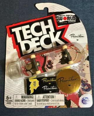 Tech Deck World Edition Limited Series Primitive Skateboards Geisha Jpn Design