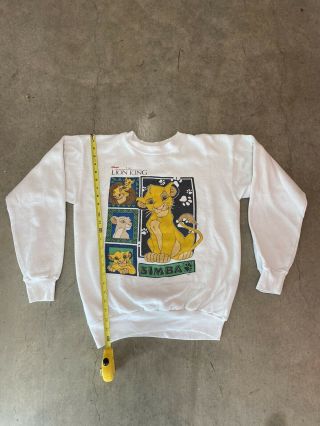 Vintage Lion King Promo Sweater Disney Adult Medium / Large Made In Usa