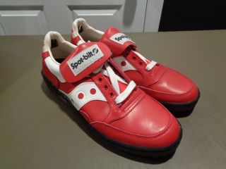Vintage Spot - Bilt Mens Red Classic Athletic Triple Threat Sport Shoes Size 9.  5