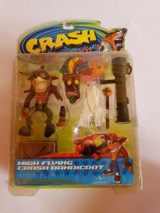 Crash Bandicoot High Flying Action Figure 1998 Rare,  Resaurus