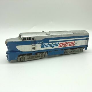 Tyco Ho Scale 1060 Midnight Special Shark Nose Diesel Engine Locomotive Train