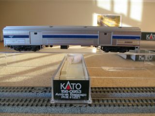 Kato N Scale Amtrak Phase Vi Baggage Car Road 1221 Item 156 - 0953