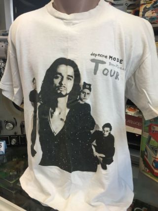 Vintage 1993 90s Depeche Mode Devotional Tour T - Shirt Rock Tee Men 