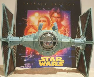 Star Wars Tie Fighter Power Of The Force Potf 2 Vehicle,  Complete 1995,  Vintage