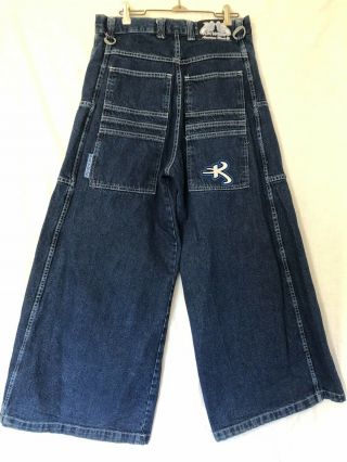 Vintage Kikwear Wide Leg Raver Skater Jeans 30 Jnco 90s/2000s Kik Wear