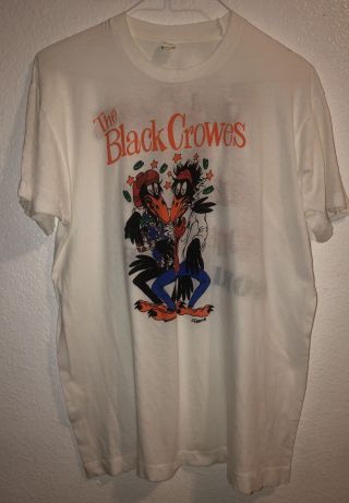 Vtg Black Crowes T Shirt Shake Your Money Maker Tour Led Zeppelin Kravitz